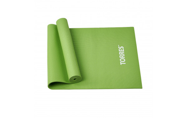 Коврик для йоги Torres Comfort 6 PVC 6 мм, нескользящее покрытие YL10036 зеленый 600_380