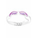 Стартовые очки Mad Wave Forward rainbow M0454 08 0 02W белый 75_75