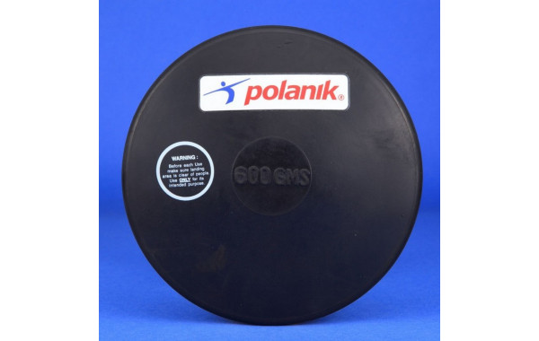 Диск тренировочный, из твердой резины 1,5 кг Polanik HRD-1,5 600_380