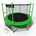 Батут i-Jump Classic 14FT 427 см с нижней сетью и лестницей зеленый 75_75