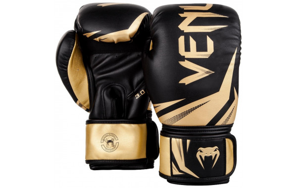 Перчатки Venum Challenger 3.0 03525-126-14oz черный\золотой 600_380