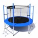 Батут i-Jump Classic 8FT 244 см с нижней сетью и лестницей синий 75_75