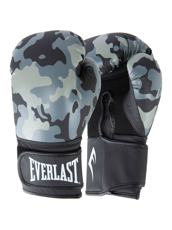 Перчатки тренировочные 12oz Everlast Spark P00002791 серый\камуфляж 600_800