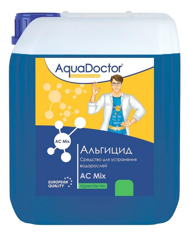Альгицид, 10л канистра, жидкость для шоковой борьбы с водорослями, бактериями AquaDoctor AQ21870 640_800