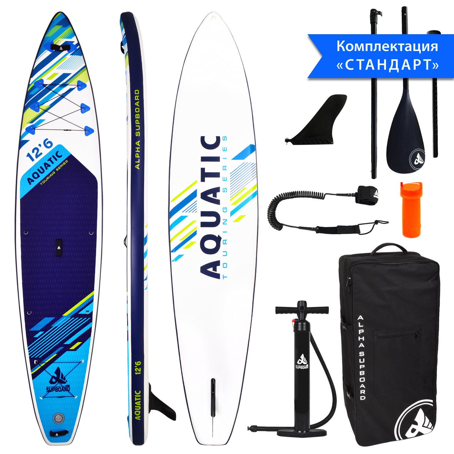 Сапборд Alpha Caprice WX-1200 Aquatic blue 12,6D 1500_1500