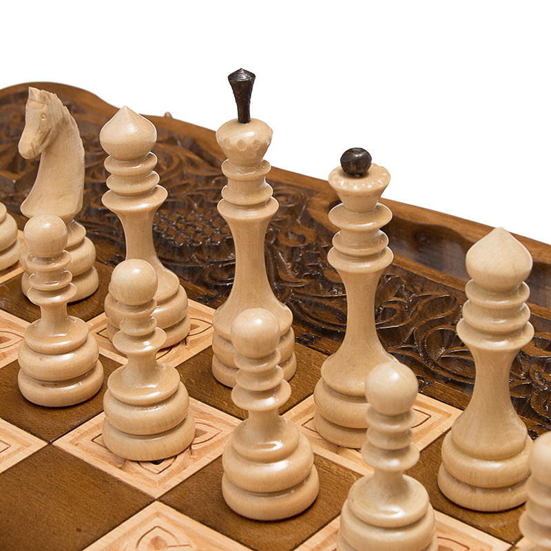 Шахматы, нарды резные Haleyan Вардени 60 с ручкой kh133-6 800_800