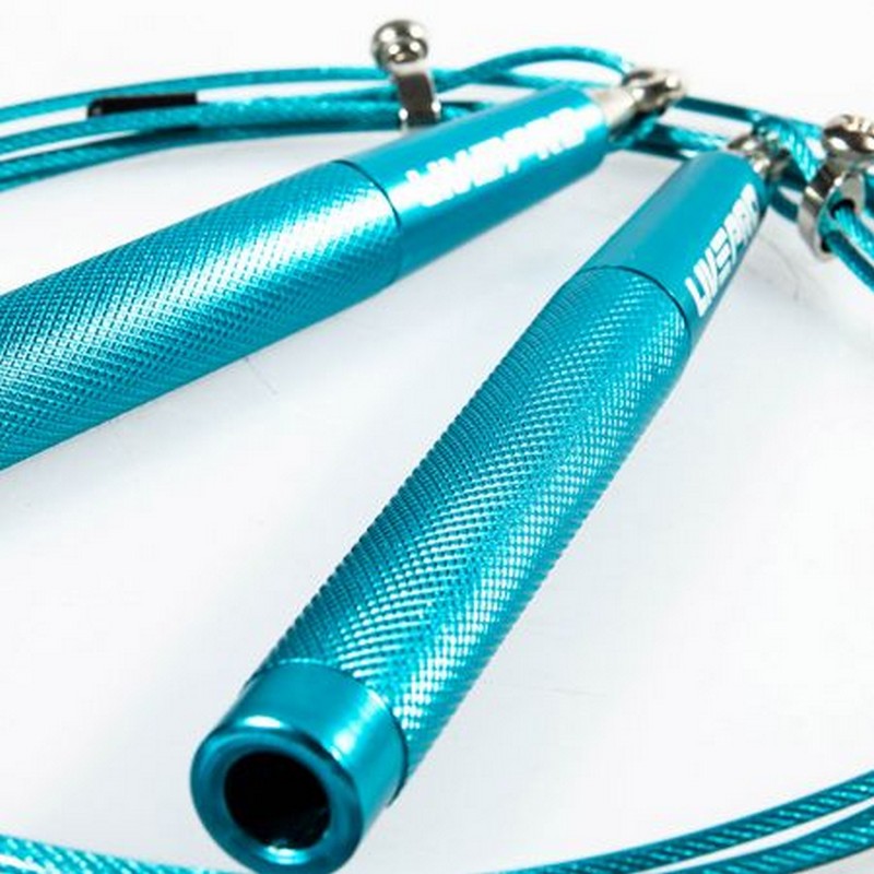 Скакалка Live Pro Speed Jump Rope LP8283H голубой, 300 гр 800_800