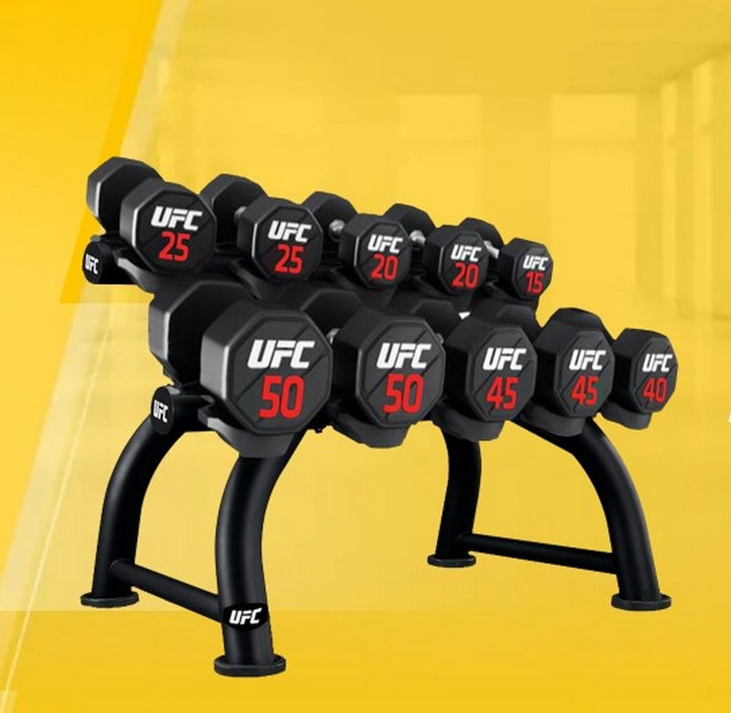 Уретановые гантели UFC Premium 40kg (пара) UFC UFC-DBPU-8324 800_781