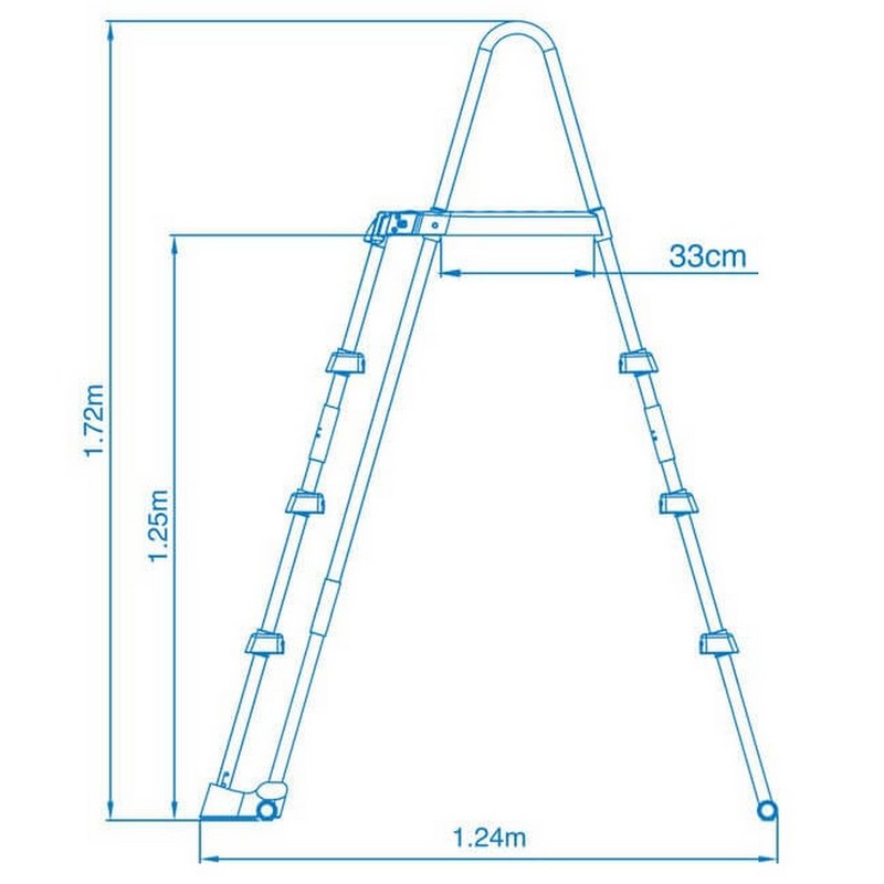 Лестница для бассейна 122см, со съемными ступенями Intex 28076 800_800