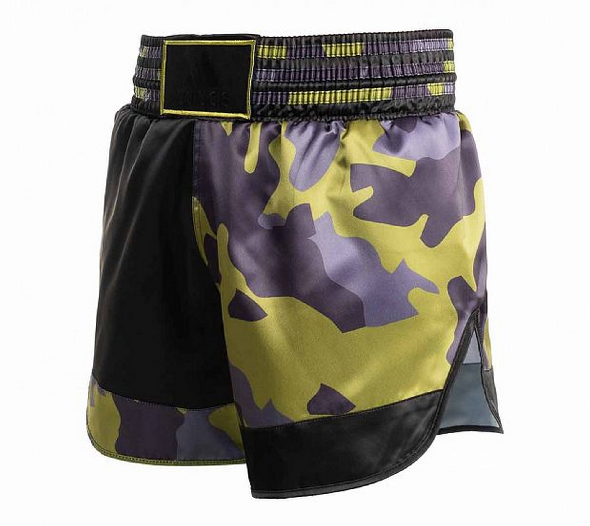 Шорты для кикбоксинга Adidas Kick Boxing Short Satin adiSKB01 зелено-черный 2000_1784