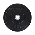 Диск олимпийский Foreman D50 мм 0,5 кг бампированный обрезиненный FM\BM-0,5KG черный 120_120
